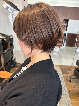 サンタフェ 岡崎店(Santa'Fe) Santa'Fe式脱白髪染め白髪ぼかしカラー/ショート