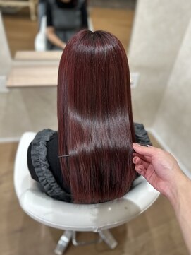 アヴァンス 西田辺(AVANCE.) ボルドーカラー/艶カラー/髪質改善【阿倍野、西田辺】