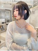 成人式はダブルカラー、インナーカラー♪