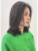 イメチェンホワイトブロンド外ハネボブ美髪ウルフカット
