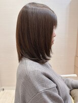 コーエン(cowen) 美髪こなれミディ暗めカラー似合わせイメチェン段カット絶壁30代