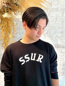【MEN,s】外国人風ショート×曲がる縮毛矯正