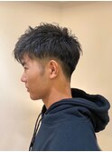 ツーブロックショート