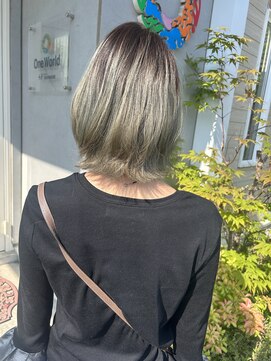 ヘアサロン ワンワールド(Hair Salon One World) レイヤーボブ