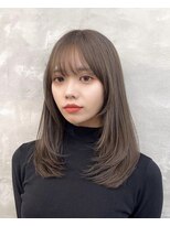 小顔カット　顔周りレイヤー　ワンカール　chiaki