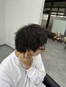 メンズスタイルカット＋ケアパーマ￥12000