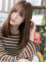 カバーヘア ブリス 志木南口駅前店(COVER HAIR bliss)&nbsp;★シースルーバング美髪艶カラーナチュラルブラウン20代30代★1