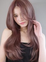 シア(sia)&nbsp;韓国風くびれレイヤー髪質改善ピンクベージュ小顔美髪20代30代