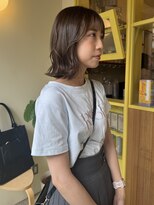 ヒントステーション(HINTSTATION)&nbsp;〈浅草 半個室〉オリーブベージュ×ゆるボブ