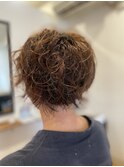 ニュアンスパーマで白髪ぼかし