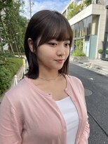 ノラ ヘアーサロン(NORA HAIR SALON) ナチュラル小顔前髪あり後れ毛サイドバング結べるボブくびれヘア
