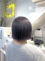 ネオリーブカフ 鶴ヶ峰店(Neolive caff)&nbsp;ラベンダーグレージュ　ダブルカラー　テリボブ