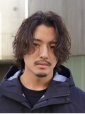 原宿メンズパーマツイストスパイラルパーマッシュウルフカット
