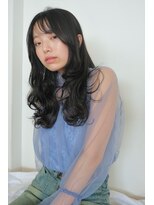 トリッカ シブヤ(TRICCA SHIBUYA)&nbsp;大人ロング/フェイスレイヤー/ゆる巻きヘア/アッシュブラウン
