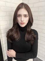ルノン フィージュ(LUNON fieju)&nbsp;黒髪クラゲヘアーオリーブグレー小顔ココアベージュ