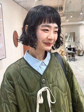 レス 伏見(LESS) [LESS 伏見/丸の内/栄/名古屋]ふわふわオン眉ボブパーマ★浅田
