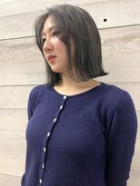 ロックス バイ マグ 松本(rocks BY MAG)&nbsp;髪質改善カラー透明感カラーアッシュグレージュ外ハネボブ