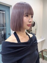 hyon myon/RISEbyREVO 綾瀬店【ヒョンミョン】&nbsp;ハッシュカット/デザインカラー/グレージュ[綾瀬駅/韓国ヘア]