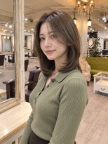 ラファンジュ ヘアー(Rohange hair)&nbsp;ミントグレージュ/流しバング/シアーバング