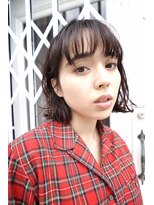 ストレートバング外ハネボブ