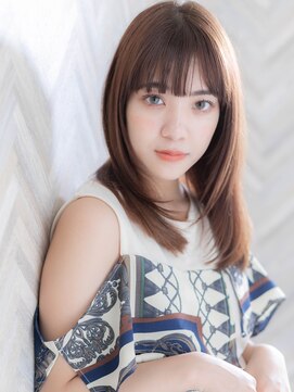 ローマ ギンザ(ROMA Ginza) 【ROMA】小顔レイヤーカット/大人かわいいピンクブラウン