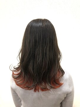 チョコンテ(choconte.) ダークシルバーベージュ×インナーオレンジ【仲村たくろー】