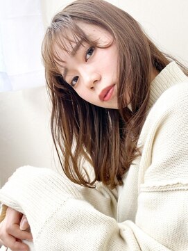 ケーツー心斎橋 クイーンズガーデン バイ ケーツー(K two QUEEN'S GARDEN by K two) 外ハネミディアム×シースルーバング2/田中/心斎橋&難波&なんば