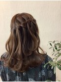 編み込みスタイル＊ウォーターフォール