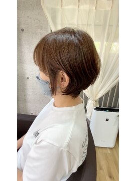 エルド(eld) 武庫之荘 丸っこいショートボブ×フォギーベージュ