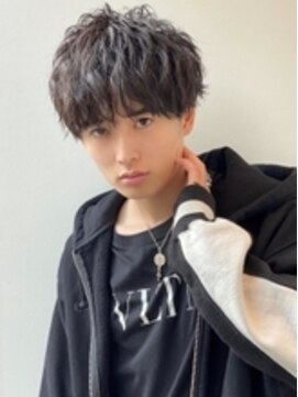 アグ ヘアー カフカ 富田林店(Agu hair kafka) 《Agu hair》ナチュラルスパイラル ツーブロ マッシュ