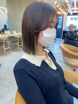 ロンドシエル 横浜(Lond ciel)&nbsp;顔周り韓国ボブ前髪×ショコラアッシュ【横浜】