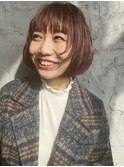 ショートボブ/顔周りレイヤー