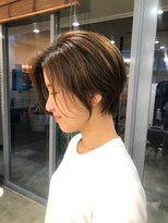 サンタフェ 岐阜島店(Santa'Fe) Santa'Fe式脱白髪染め白髪ぼかしカラー/ショート