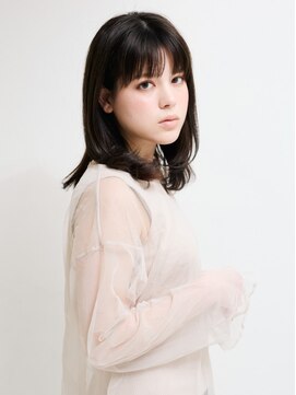 オンク 新宿(onk) 黒髪/グレーベージュ/レイヤーロング/前髪パーマ[新宿駅]