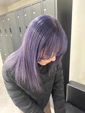 ベレーザ 渋谷(BELEZA) 8730艶髪ネイビーグレーブルーグレージュレイヤーブルーシルバー