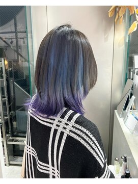 シェリ ヘアデザイン(CHERIE hair design) インナーグラデーションブルー×ラベンダー☆