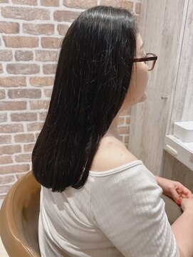 コーエン(cowen) 大人かわいい☆重ため黒髪ロング♪髪質改善ストレート/30代