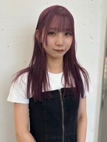 ジルスタジオ(JILL STUDIO) JILL STUDIO ピンクパープル×ストレートロング