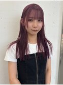 JILL STUDIO ピンクパープル×ストレートロング