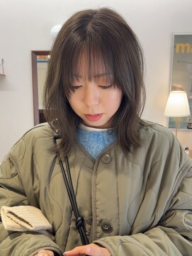 ルックアット(Look at) 【Look at】20代30代40代透明感オリーブベージュボブ