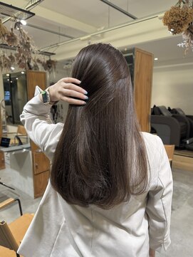 トテ(tote.) ブリーチなしダブルカラー透明感ブラウン赤み消しベージュ