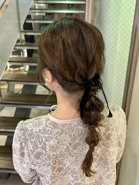 シェリ(Cheri) ふわふわ編みおろしアレンジ