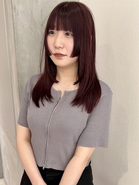 ヨーク(YOKE) 【YOKE】ワインレッドチェリーオレンジピンクマロンベージュボブ