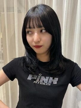 フリーラ 表参道(freera) コリアンブラックのナチュラルレイヤースタイル