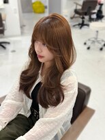 ハピネス 梅田茶屋町店(HAPPINESS)&nbsp;レイヤーカット/韓国ヘア/ベージュ/ブリーチなし/髪質改善/艶髪