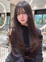 ロンド ジュルード 名古屋(Lond jeloud)&nbsp;学割U24 韓国風 ウルフ フェイスレイヤー 顔周り 前髪