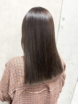 ルノン(LUNON) ハイライトカラーくびれヘアアプリコットオレンジ