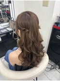 ハーフツイン/お呼ばれヘア/きれいめヘア