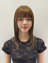 シャウルデッサン(CHARLES DESSIN)&nbsp;ブリーチなしWカラー透明感オリーブベージュウルフ