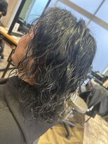 ステレオ ヘアデザイン 安城店(STEREO HAIR DESIGN)&nbsp;…メンズロング波巻きパーマ(12月)…